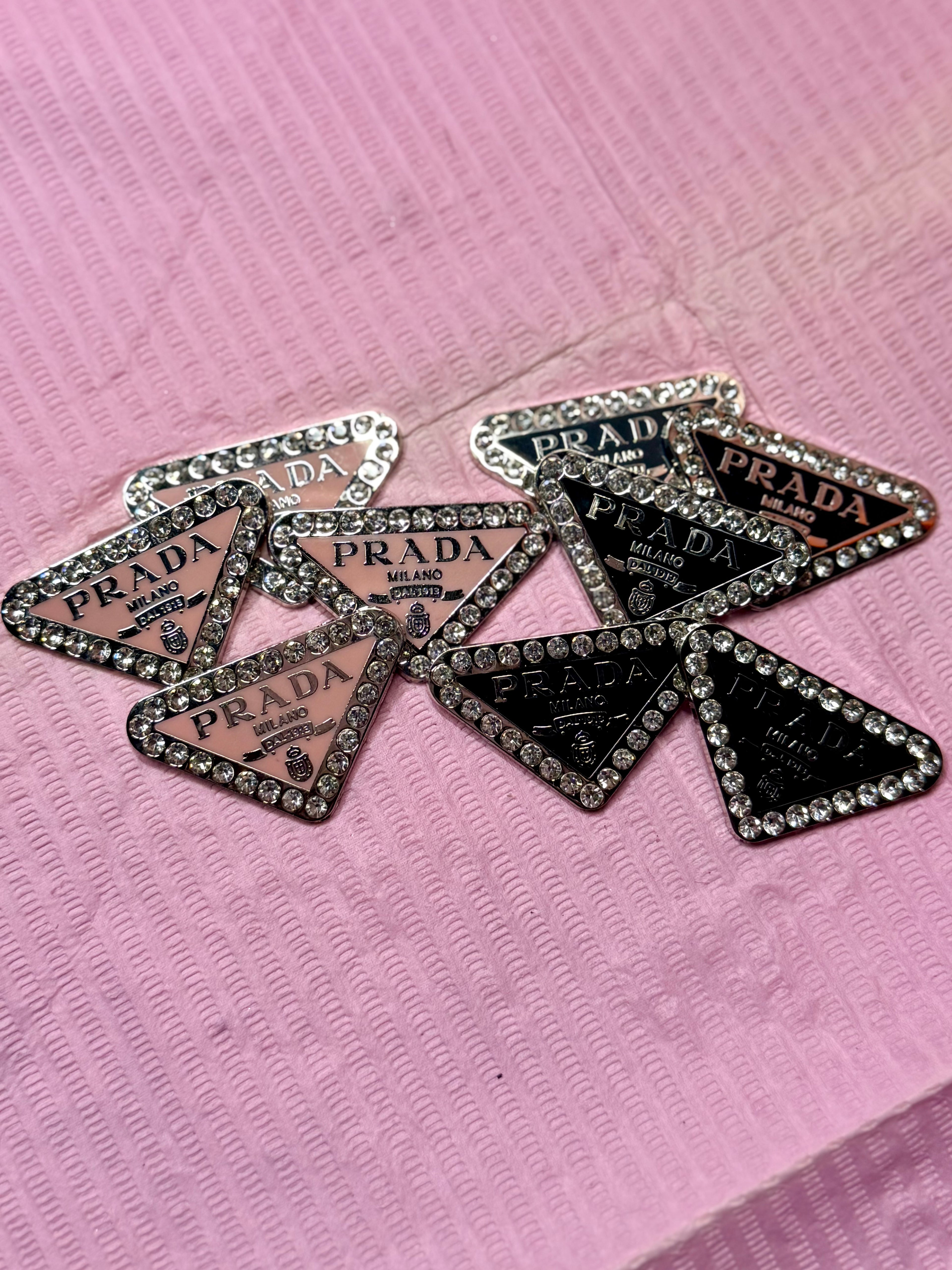 Prada logo large charm