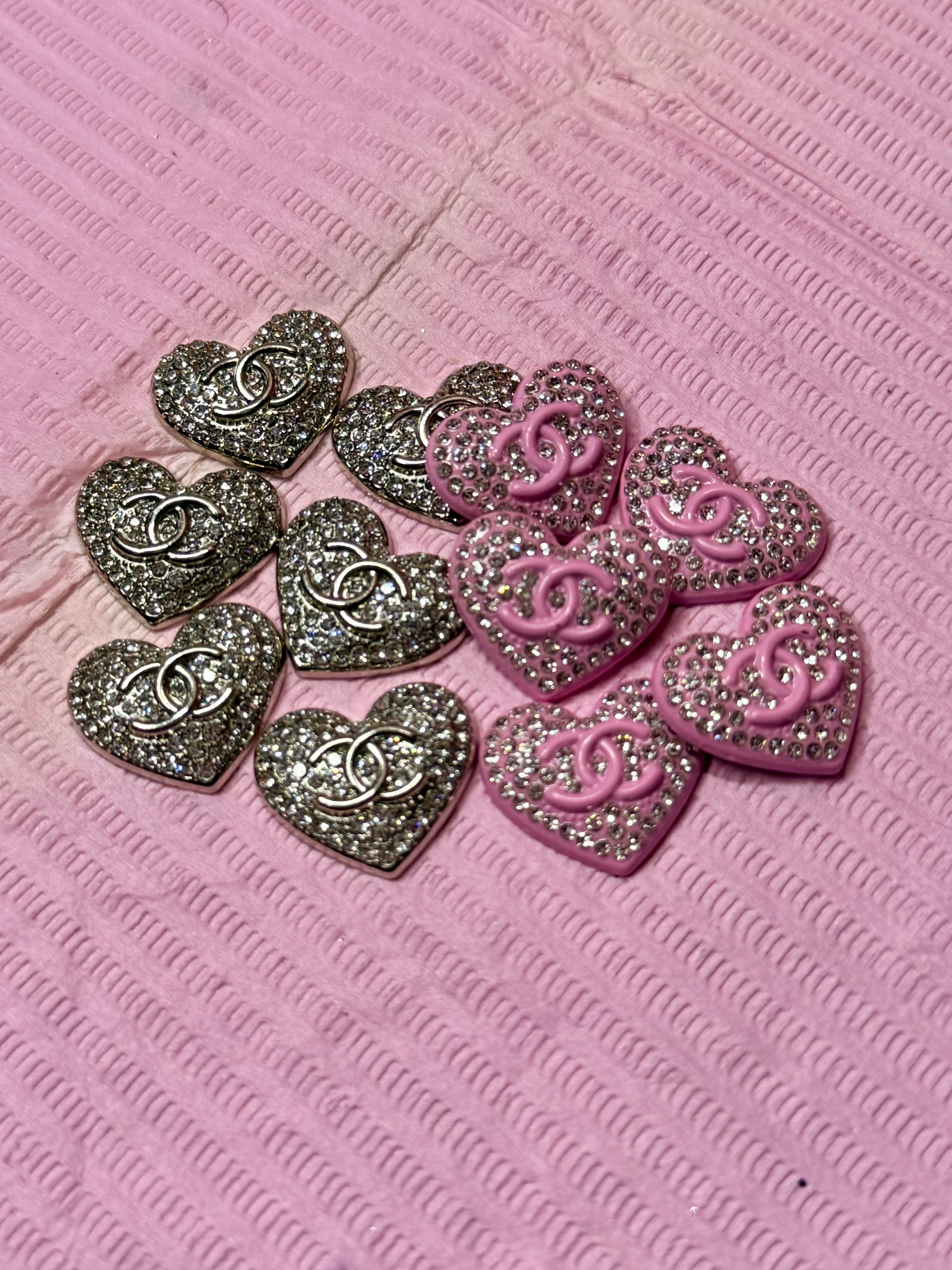 Chanel cc bling heart charm