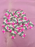 Standing hello kitty charms with glasses