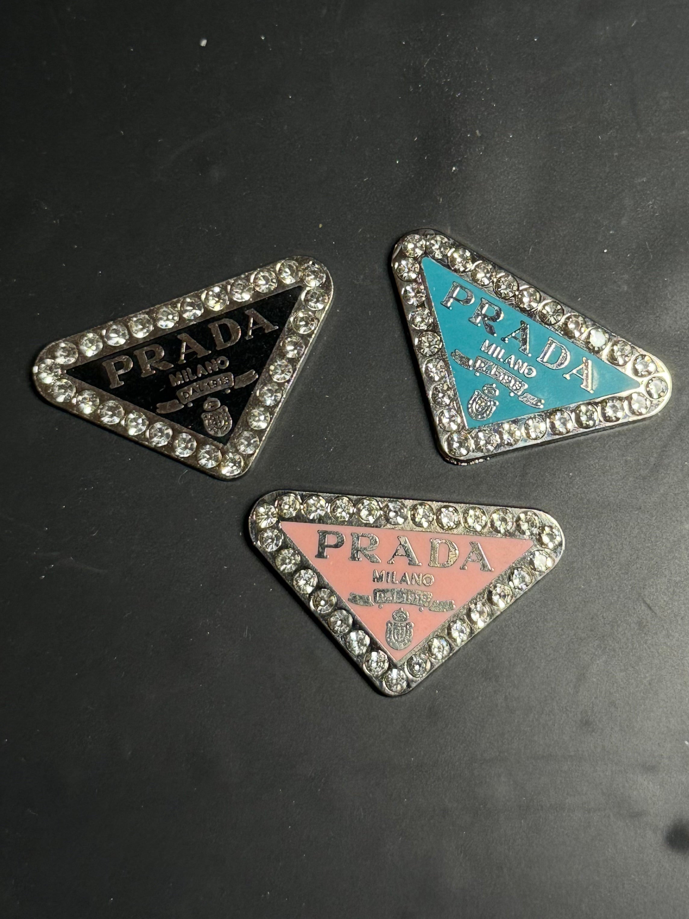 Prada logo large charm