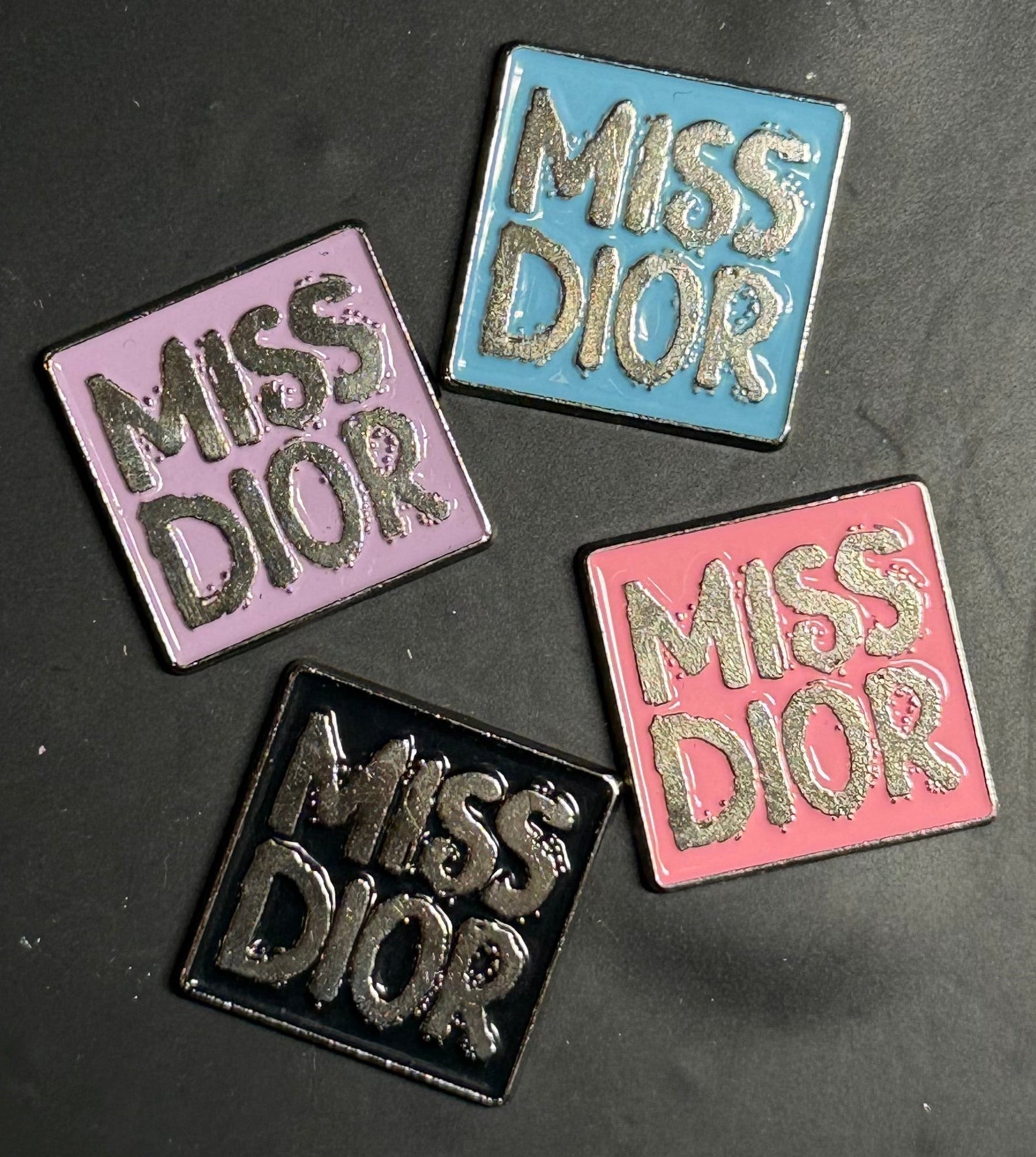 Miss dior square writing charm
