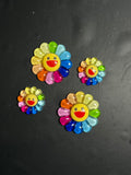Rainbow flower charms